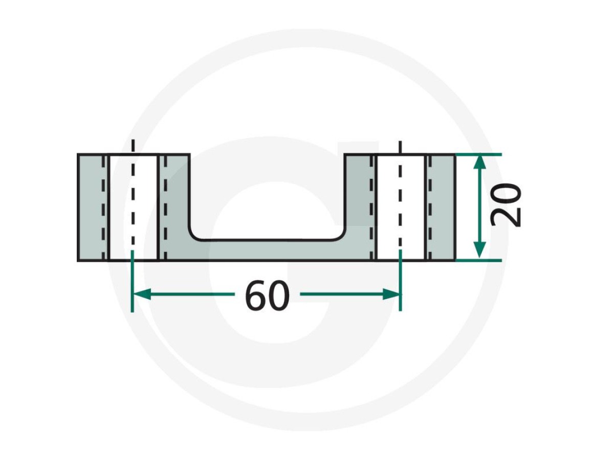 ECROU DOUBLE MASCHIO DM OCCASION M16X1.5 ENTRAXE 60 LP : 1734
