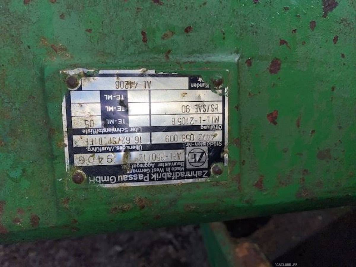 PONT AV AVEC UN REDUCTEUR + BERCEAU APL 350/12