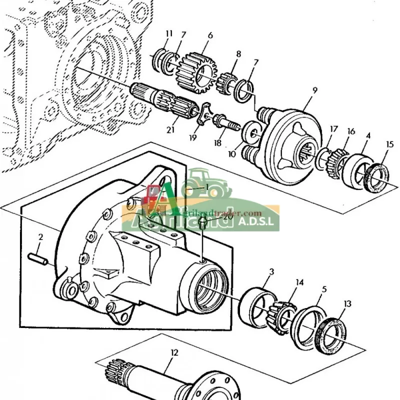 Reducteur Arrière 6610 John Deere