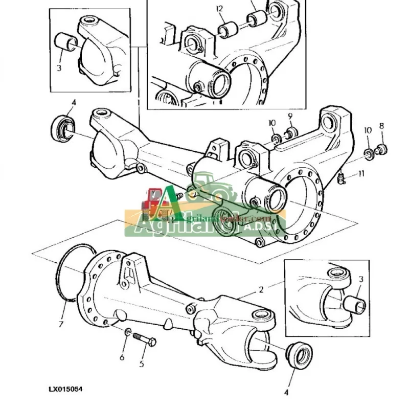 JOHN DEERE Carter De Pont Avant As 2045 Apl 2045