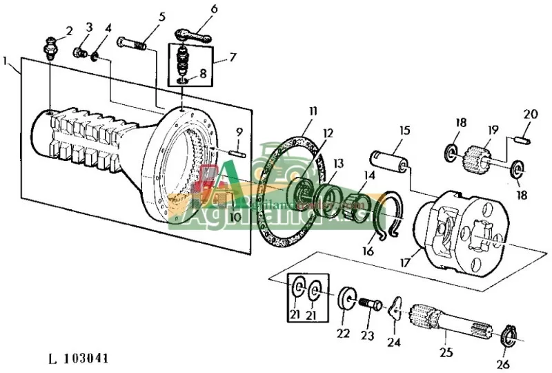 L39929 Reducteur Arrière John Deere1640