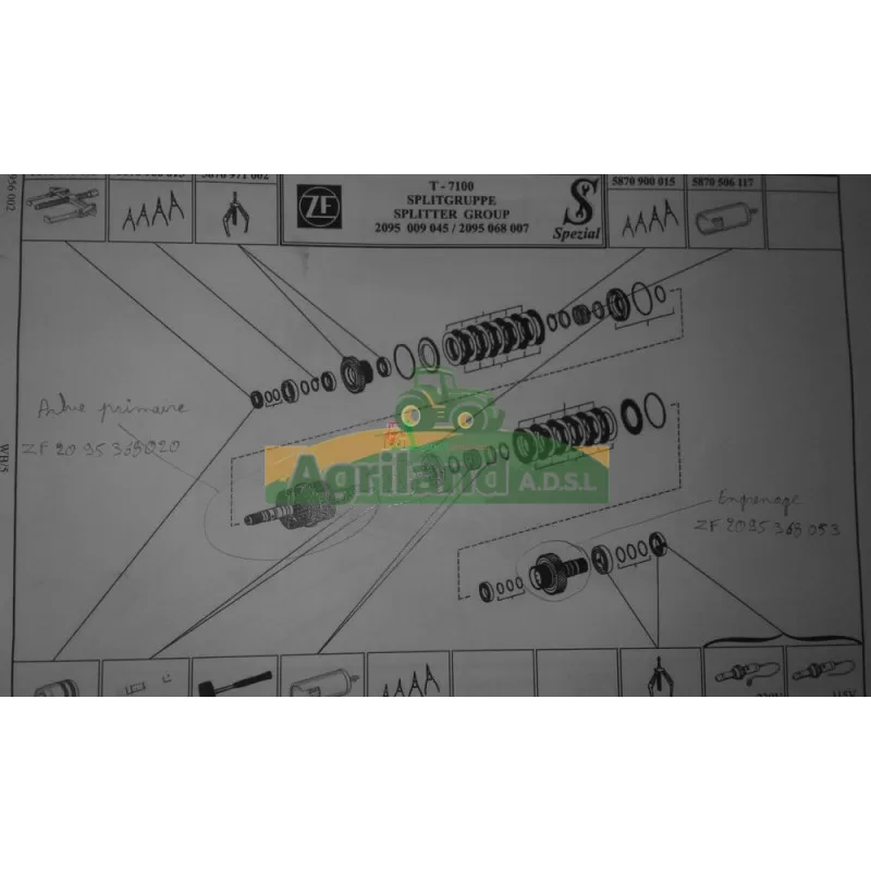 DEUTZ-FAHR Zf 2095368020 Pignon Cloche