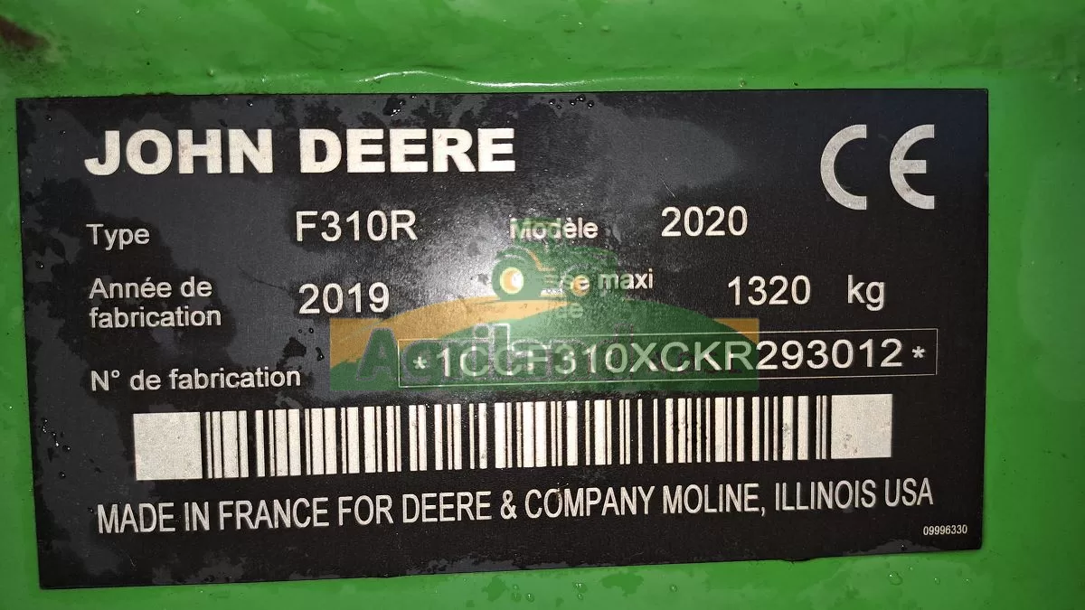 JOHN DEERE F 310 R